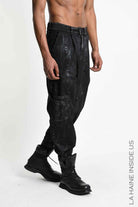 3B M1327 CARGO Over Gabardina Coated Black