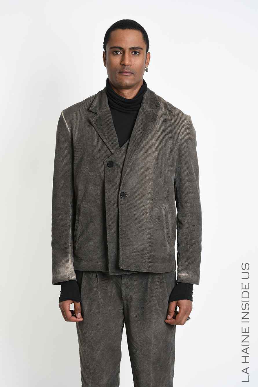 3B M1330 JACKET Regular Velvet Dyed Cold Mud