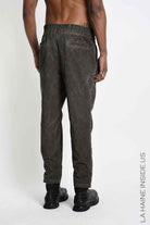 3B M1331 TROUSERS Regular-fit Cold-Dyed Velvet Mud