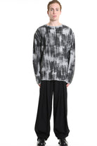 3K M1194 REGULAR KNITWEAR Gauge 7 with Roller Treatment Black LA HAINE INSIDE US