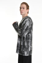 3K M1194 REGULAR KNITWEAR Gauge 7 with Roller Treatment Black LA HAINE INSIDE US