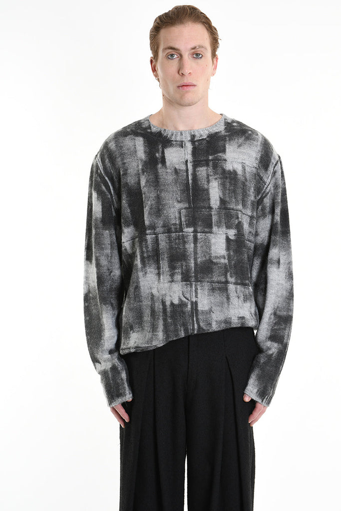 3K M1194 REGULAR KNITWEAR Gauge 7 with Roller Treatment Black LA HAINE INSIDE US