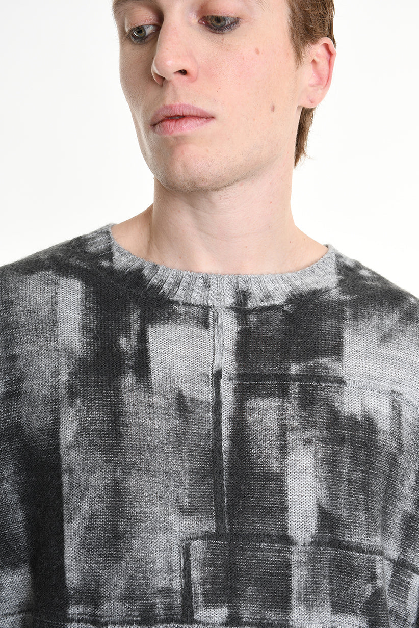 3K M1194 REGULAR KNITWEAR Gauge 7 with Roller Treatment Black LA HAINE INSIDE US