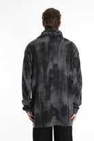 3K M1195 LONG COMFORT KNITWEAR Gauge 7 with Roller Treatment Black LA HAINE INSIDE US