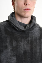 3K M1195 LONG COMFORT KNITWEAR Gauge 7 with Roller Treatment Black LA HAINE INSIDE US