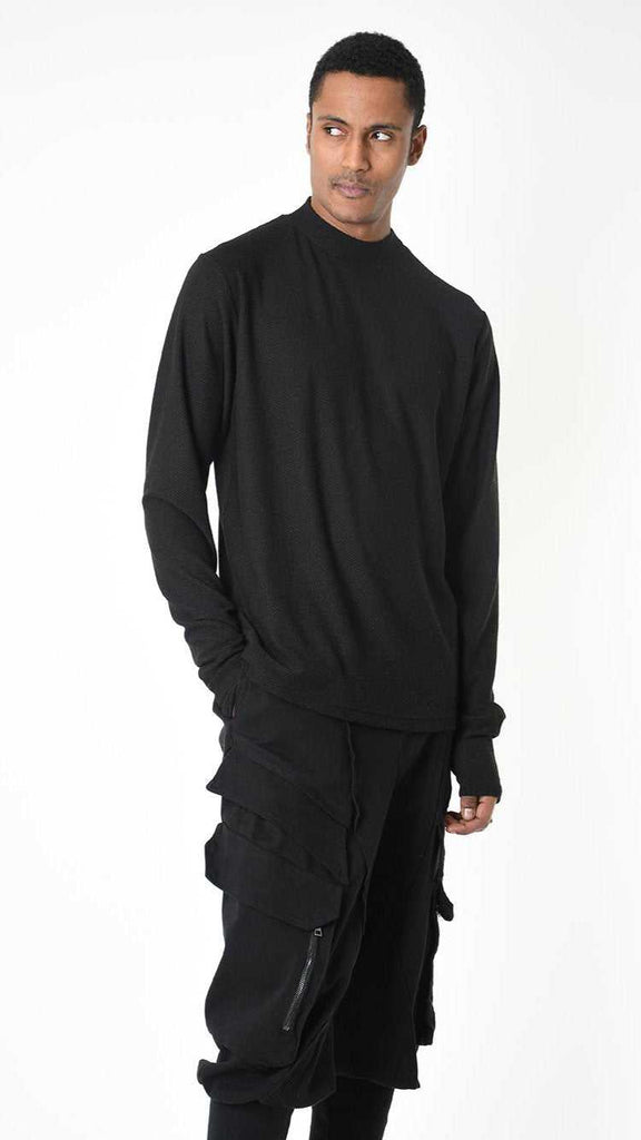 3M LM27225 SWEATER Regular Knitted Cotton Black 118 Cardigan Fall Winter 2024|25 Man LA HAINE INSIDE US TEPHRA