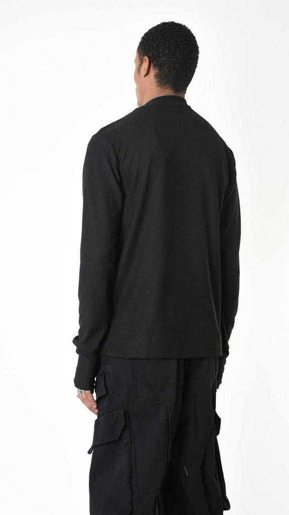 3M LM27225 SWEATER Regular Knitted Cotton Black 118 Cardigan Fall Winter 2024|25 Man LA HAINE INSIDE US TEPHRA