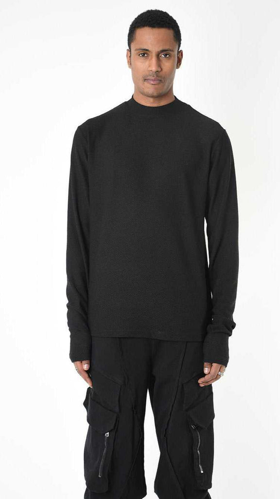 3M LM27225 SWEATER Regular Knitted Cotton Black 118 T-Shirt Fall Winter 2024|25 Man LA HAINE INSIDE US TEPHRA