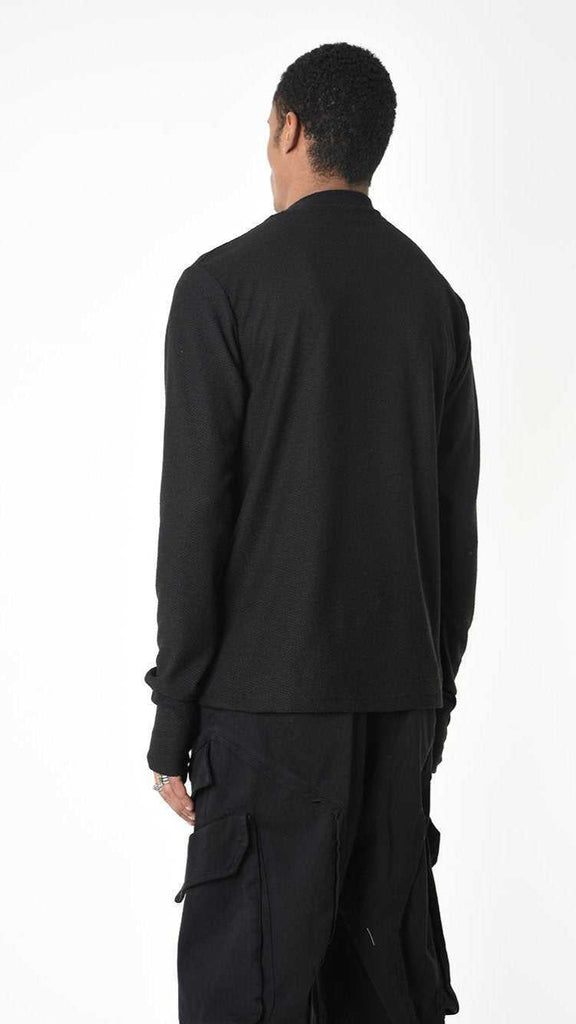 3M LM27225 SWEATER Regular Knitted Cotton Black 118 T-Shirt Fall Winter 2024|25 Man LA HAINE INSIDE US TEPHRA