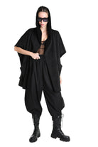 3- M1169 GILET/CAPPA Over Ecomontone Doubleface UNISEX U Black TEPHRA