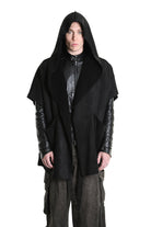 3- M1169 GILET/CAPPA Over Ecomontone Doubleface UNISEX U Black TEPHRA