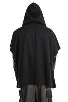 3- M1169 GILET/CAPPA Over Ecomontone Doubleface UNISEX U Black TEPHRA