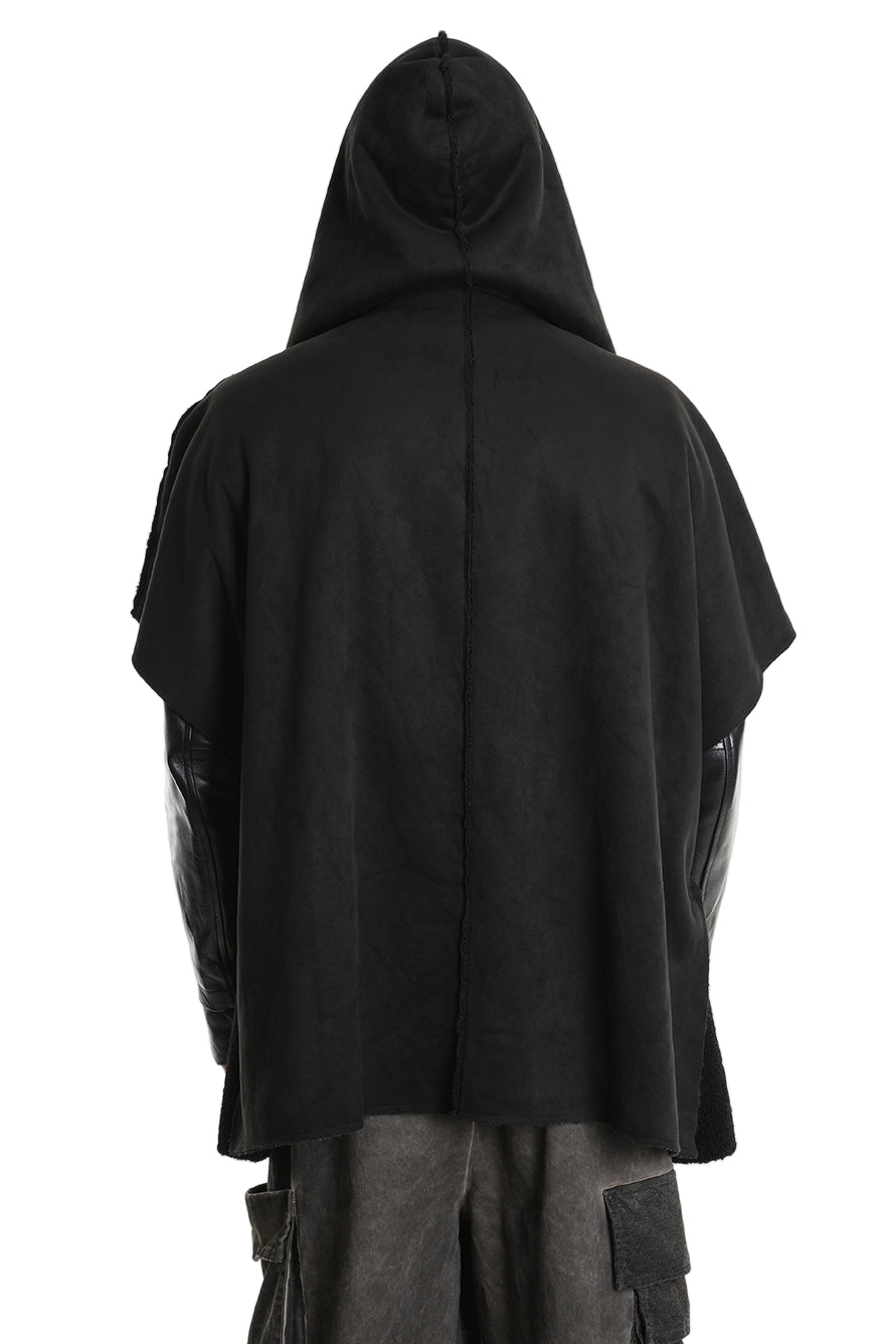 3- M1169 GILET/CAPPA Over Ecomontone Doubleface UNISEX U Black TEPHRA