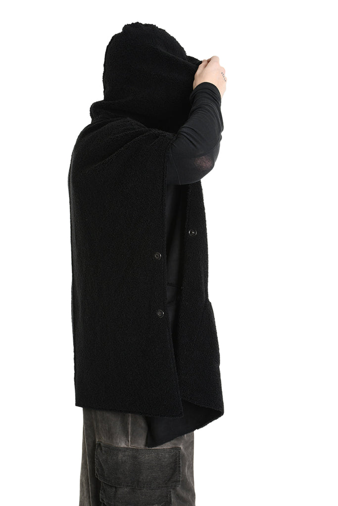 3- M1169 GILET/CAPPA Over Ecomontone Doubleface UNISEX U Black TEPHRA