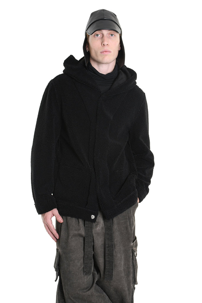 3- M1170 SPORT JACKET Comfort Faux Sheepskin Double face Black TEPHRA