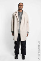 3- M1291 COAT Over Woven Wool Blend Sand