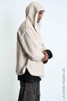 3- M1292 SPORT JACKET Over Double-Face Eco-Shearling Ecru