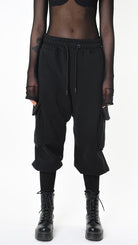 A33M LM20225 TROUSER Cargo Fleece Gauze 480gr. UNISEX D Black