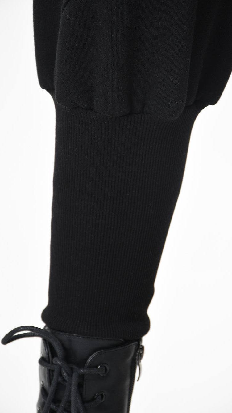 A33M LM20225 TROUSER Cargo Fleece Gauze 480gr. UNISEX D Black