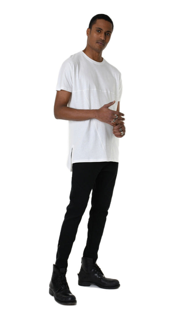 A33M LM21625 Comfort T-SHIRT in Black - Olive - White Cotton Jersey