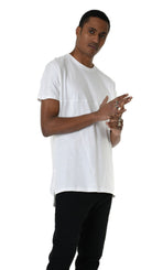 A33M LM21625 Comfort T-SHIRT in Black - Olive - White Cotton Jersey