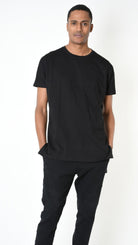 A33M LM21625 Comfort T-SHIRT in Black - Olive - White Cotton Jersey