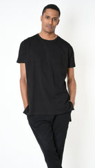 A33M LM21625 Comfort T-SHIRT in Black - Olive - White Cotton Jersey
