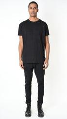 A33M LM21625 Comfort T-SHIRT in Black - Olive - White Cotton Jersey