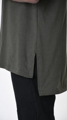A33M LM21625 Comfort T-SHIRT in Black - Olive - White Cotton Jersey