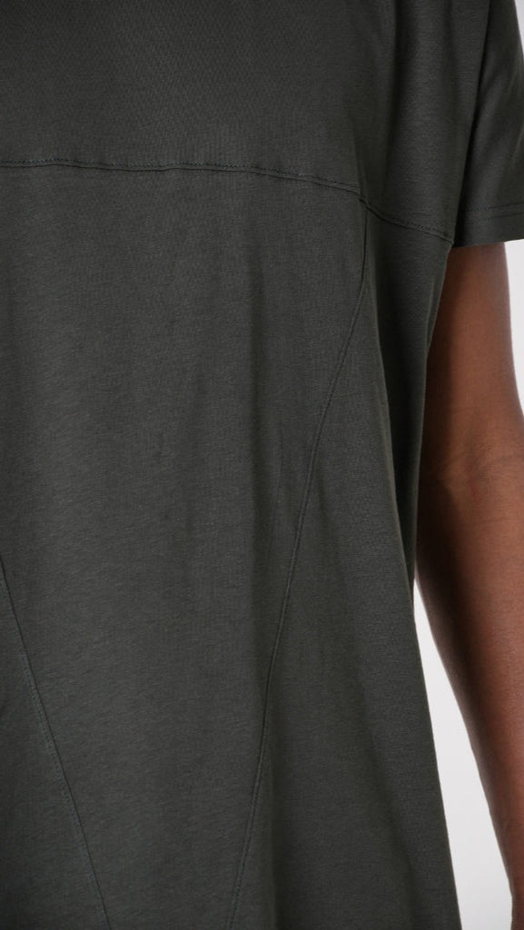 A33M LM21625 Comfort T-SHIRT in Black - Olive - White Cotton Jersey