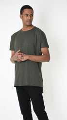 A33M LM21625 Comfort T-SHIRT in Black - Olive - White Cotton Jersey