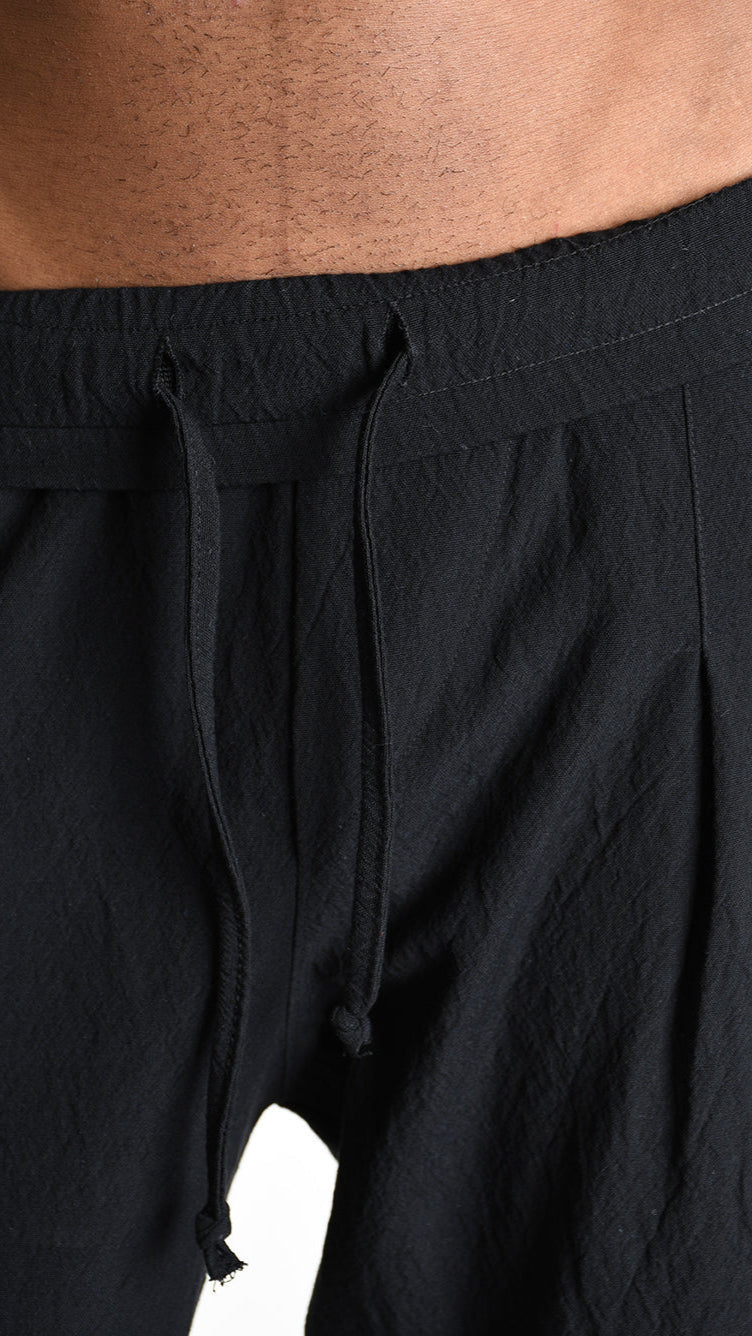 A33M M101425 TROUSER Comfort Cotton Jacquard Black