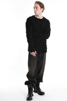 3M M1156 SWEATER Regular Jersey Embossed 360gr Black LA HAINE INSIDE US