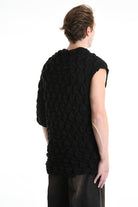 3M M1157 SWEATER One Sleeve Jersey Embossed 360gr UNISEX Black LA HAINE INSIDE US