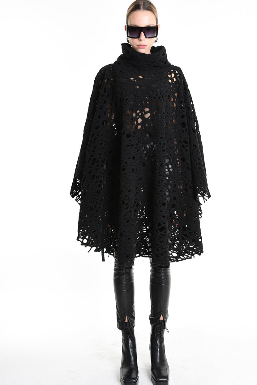 3M M1158 CAPE Wool Blend Perforated 430gr UNISEX D Black LA HAINE INSIDE US