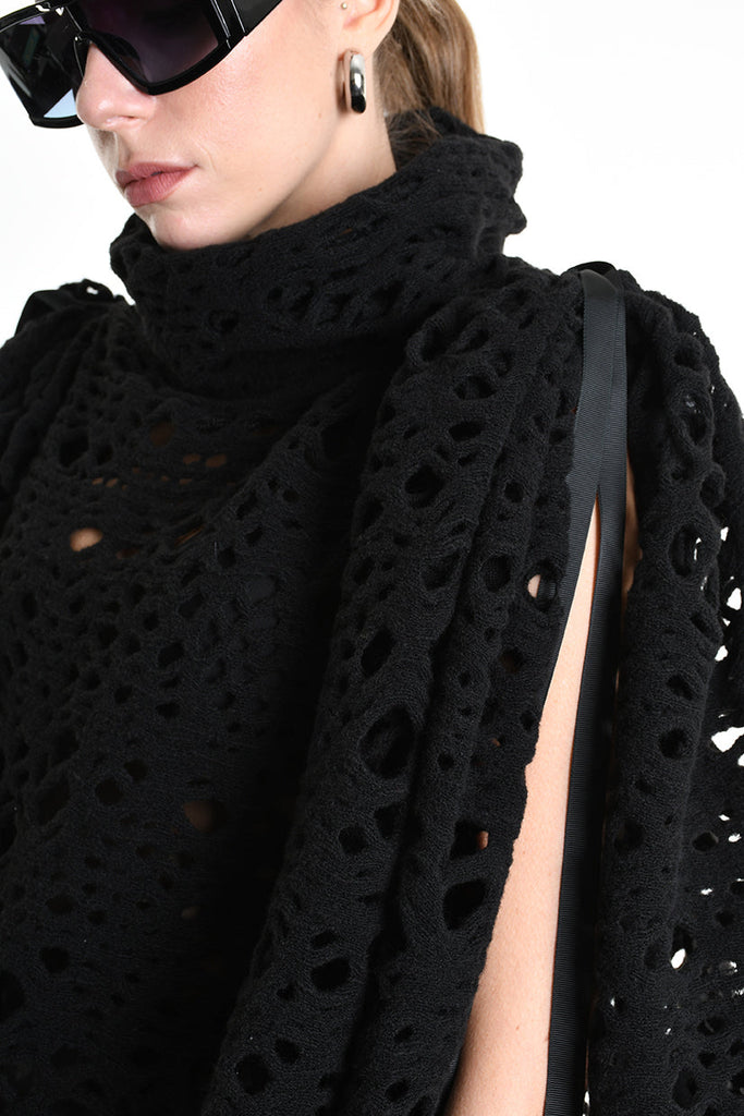 3M M1158 CAPE Wool Blend Perforated 430gr UNISEX D Black LA HAINE INSIDE US