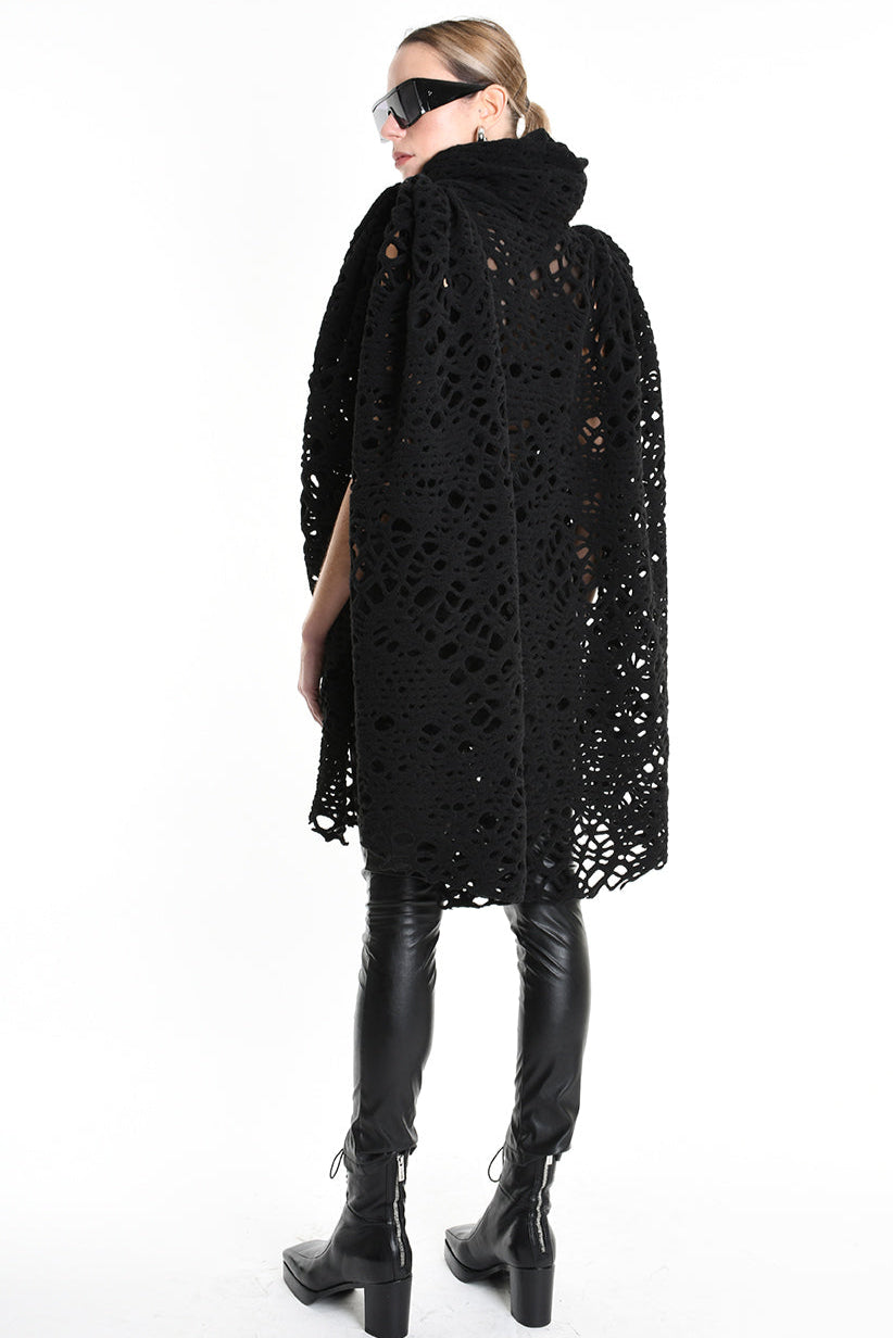 3M M1158 CAPE Wool Blend Perforated 430gr UNISEX D Black LA HAINE INSIDE US