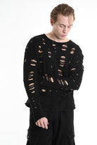 3M M1160 SWEATER Comfort Wool Blend Breakages 300gr Black LA HAINE INSIDE US