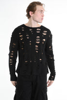 3M M1160 SWEATER Comfort Wool Blend Breakages 300gr Black LA HAINE INSIDE US