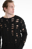 3M M1160 SWEATER Comfort Wool Blend Breakages 300gr Black LA HAINE INSIDE US