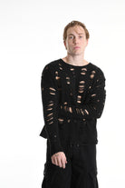 3M M1160 SWEATER Comfort Wool Blend Breakages 300gr Black LA HAINE INSIDE US