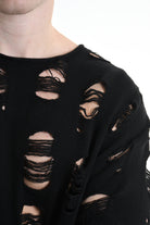 3M M1160 SWEATER Comfort Wool Blend Breakages 300gr Black LA HAINE INSIDE US