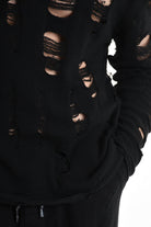 3M M1160 SWEATER Comfort Wool Blend Breakages 300gr Black LA HAINE INSIDE US