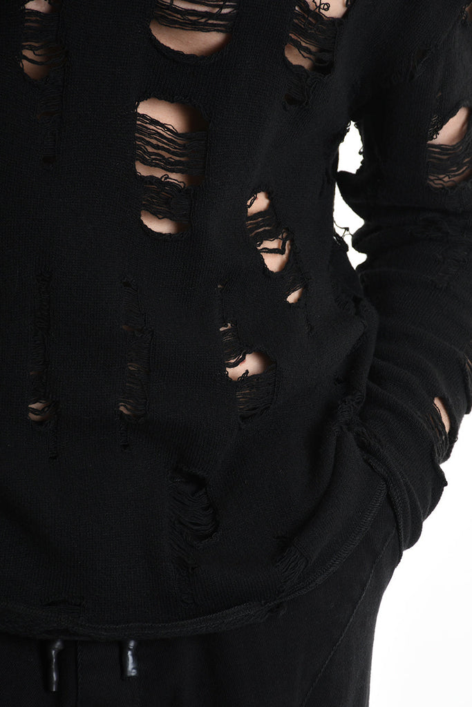 3M M1160 SWEATER Comfort Wool Blend Breakages 300gr Black LA HAINE INSIDE US