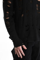 3M M1160 SWEATER Comfort Wool Blend Breakages 300gr Black LA HAINE INSIDE US