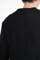 3M M1161 SWEATER Comfort Long Jersey & Patch Wool Blend 300gr Black LA HAINE INSIDE US
