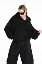 3M M1162 COMFORT SWEATSHIRT Cotton & Wool-Blend Patch 300g UNISEX U Black LA HAINE INSIDE US