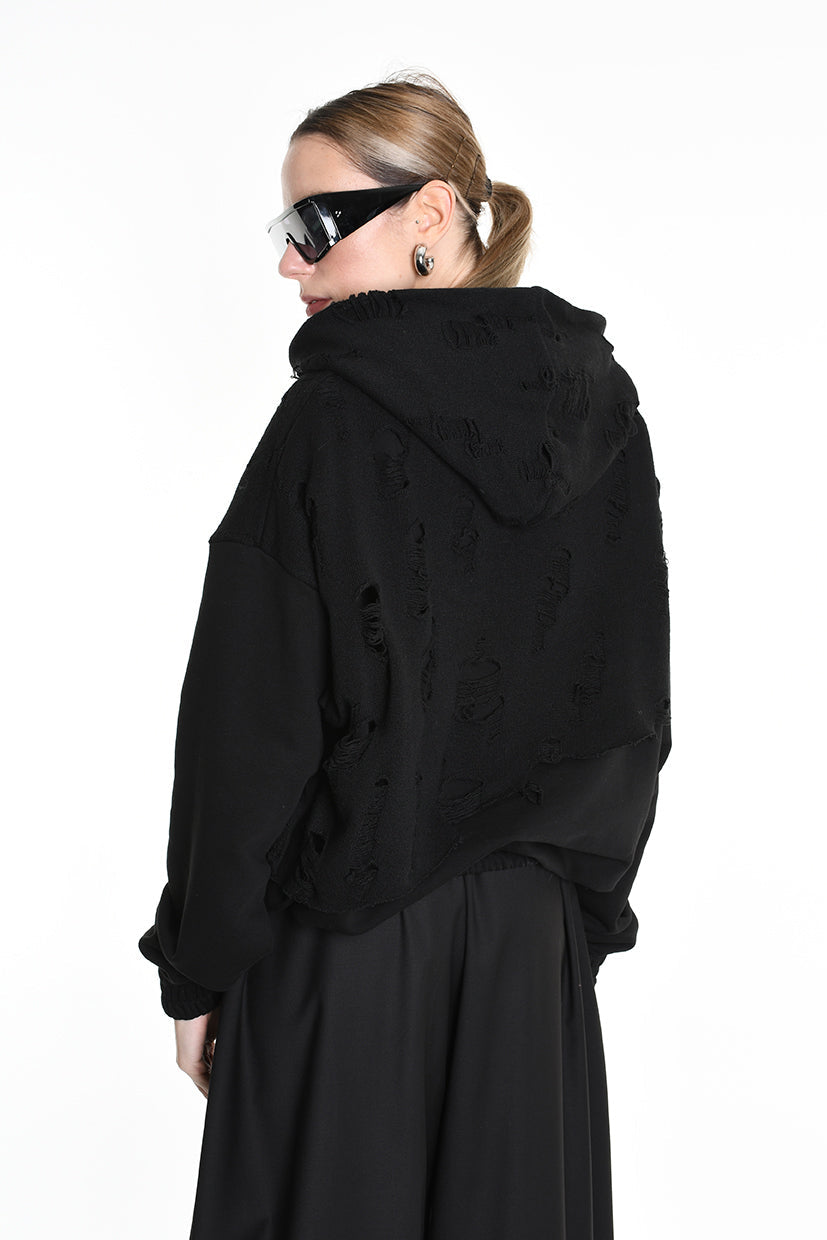 3M M1162 COMFORT SWEATSHIRT Cotton & Wool-Blend Patch 300g UNISEX U Black LA HAINE INSIDE US