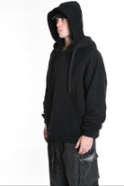 3M M1163 OVERSIZE SWEATSHIRT 480gsm Cotton with Inside-Out Inserts Black LA HAINE INSIDE US