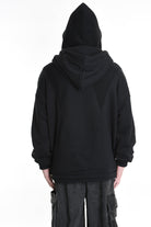 3M M1163 OVERSIZE SWEATSHIRT 480gsm Cotton with Inside-Out Inserts Black LA HAINE INSIDE US